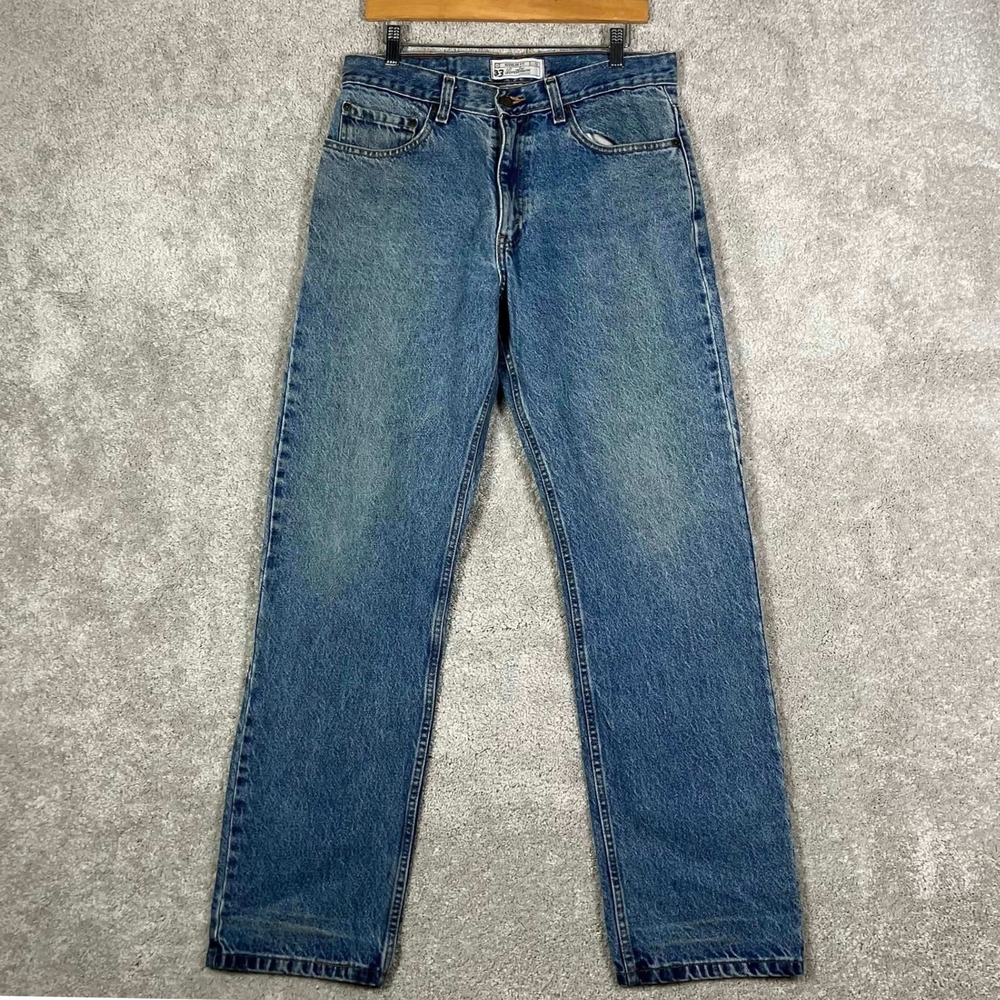 Vintage Levi Strauss Signature Mens Regular Fit Blue Denim Jeans Fits 32x32 Y2K